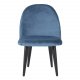 VENTURE DESIGN Velvet Chair XXS spisebordsstol - bl velour og metal