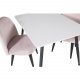 VENTURE DESIGN Velvet Chair XXS spisebordsstol - pink velour og metal
