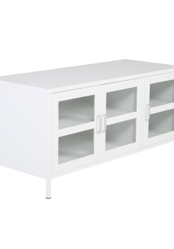 VENTURE DESIGN Acero TV-bord, m. 3 lger og 2 hylder - hvid stl