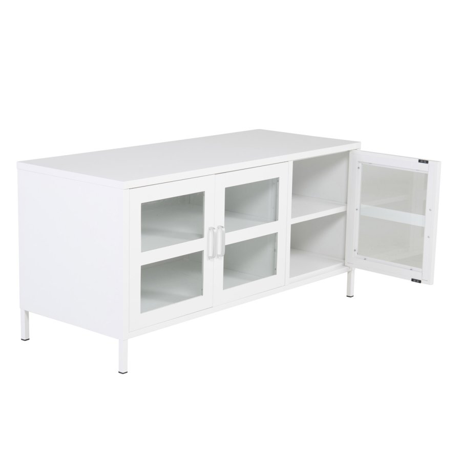 VENTURE DESIGN Acero TV-bord, m. 3 lger og 2 hylder - hvid stl