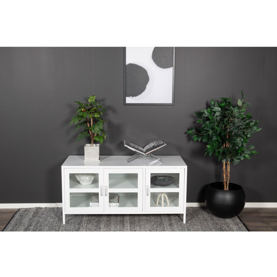 VENTURE DESIGN Acero TV-bord, m. 3 lger og 2 hylder - hvid stl