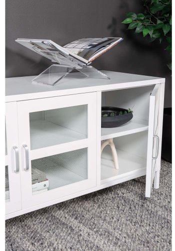 VENTURE DESIGN Acero TV-bord, m. 3 lger og 2 hylder - hvid stl