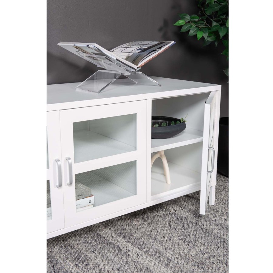 VENTURE DESIGN Acero TV-bord, m. 3 lger og 2 hylder - hvid stl