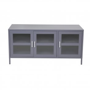 VENTURE DESIGN Acero TV-bord, m. 3 lger og 2 hylder - lysegr metal