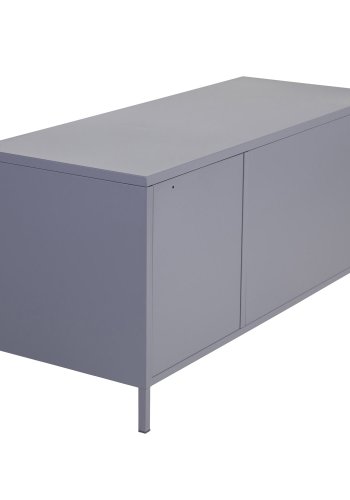 VENTURE DESIGN Acero TV-bord, m. 3 lger og 2 hylder - lysegr metal