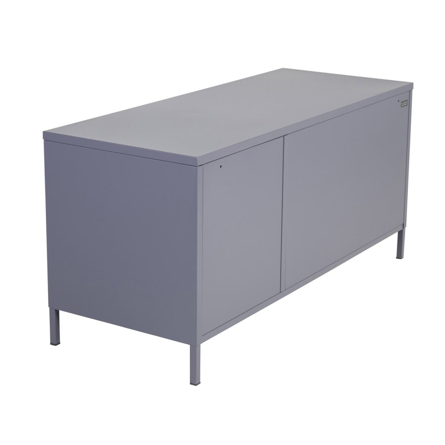 VENTURE DESIGN Acero TV-bord, m. 3 lger og 2 hylder - lysegr metal