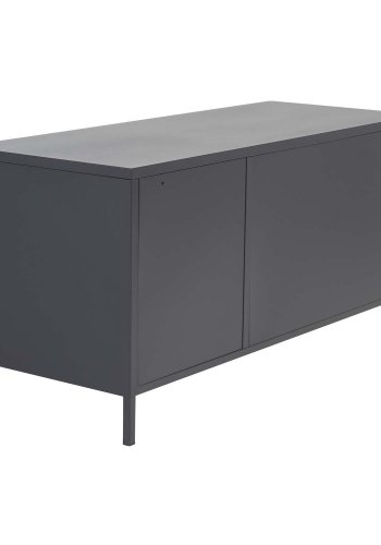 VENTURE DESIGN Acero TV-bord/sknk, m. 3 lger og 2 hylder - sort stl