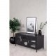 VENTURE DESIGN Acero TV-bord/sknk, m. 3 lger og 2 hylder - sort stl