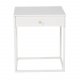 VENTURE DESIGN Bakal sengebord, m. 1 skuffe - hvid stl