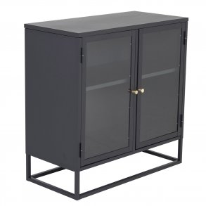 VENTURE DESIGN Bakal skab, m. 2 lger og 1 hylde - sort stl