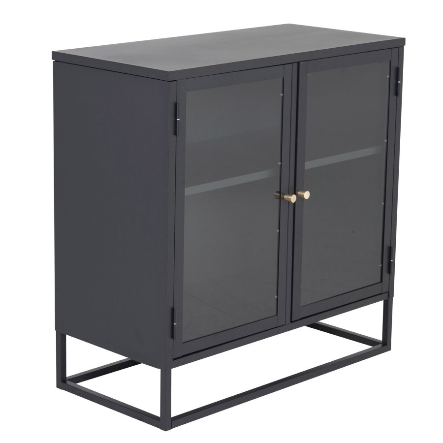 VENTURE DESIGN Bakal skab, m. 2 lger og 1 hylde - sort stl