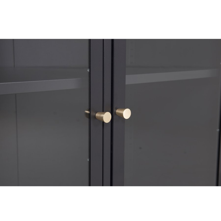 VENTURE DESIGN Bakal skab, m. 2 lger og 1 hylde - sort stl