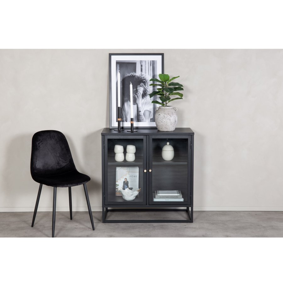 VENTURE DESIGN Bakal skab, m. 2 lger og 1 hylde - sort stl