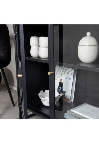 VENTURE DESIGN Bakal skab, m. 2 lger og 1 hylde - sort stl