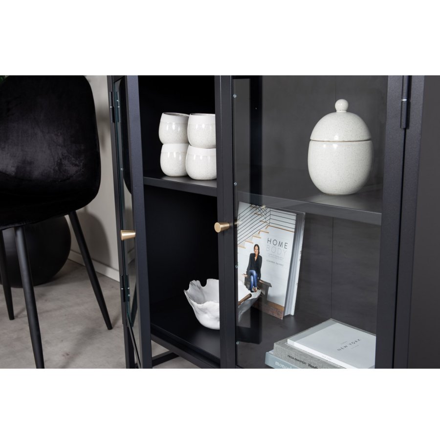 VENTURE DESIGN Bakal skab, m. 2 lger og 1 hylde - sort stl