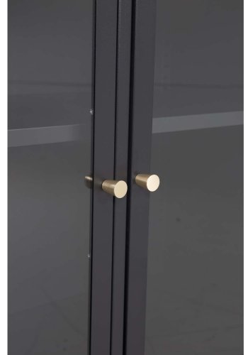 VENTURE DESIGN Bakal skab, m. 2 lger og 1 hylde - sort stl