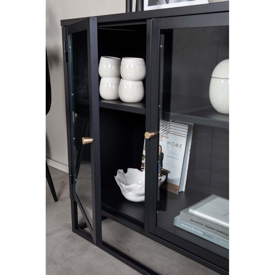 VENTURE DESIGN Bakal skab, m. 2 lger og 1 hylde - sort stl