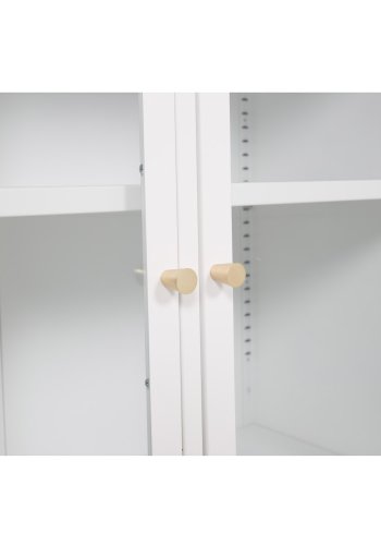 VENTURE DESIGN Bakal skab, m. 2 lger og 1 hylde - hvid stl