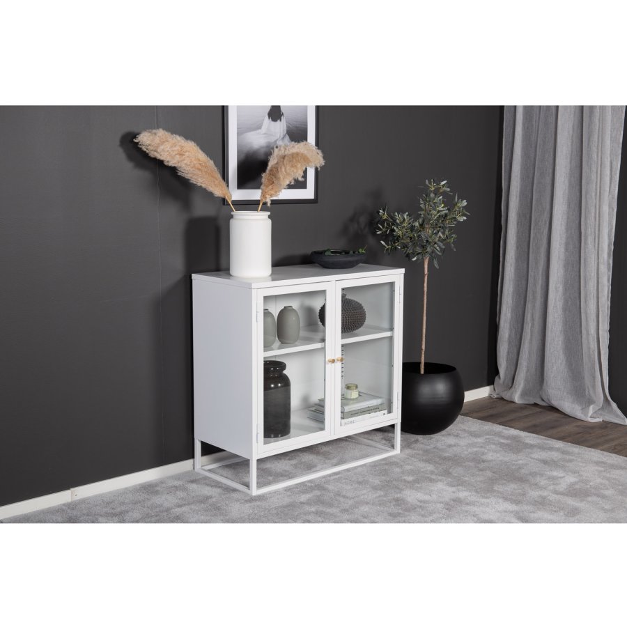 VENTURE DESIGN Bakal skab, m. 2 lger og 1 hylde - hvid stl