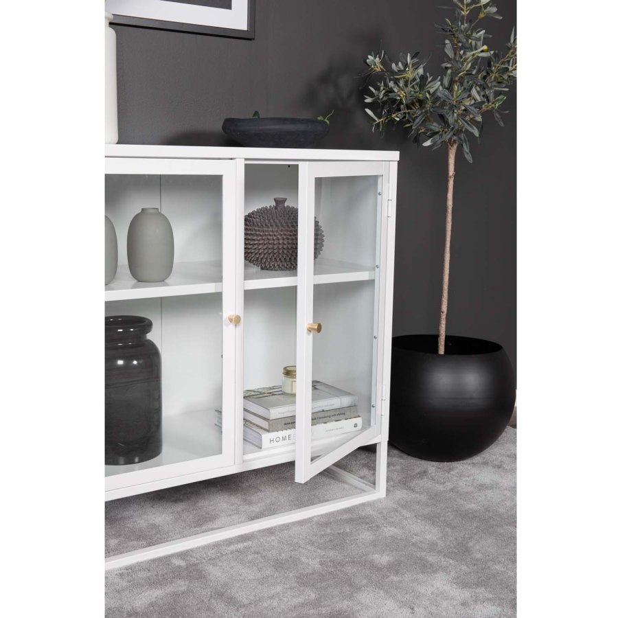 VENTURE DESIGN Bakal skab, m. 2 lger og 1 hylde - hvid stl