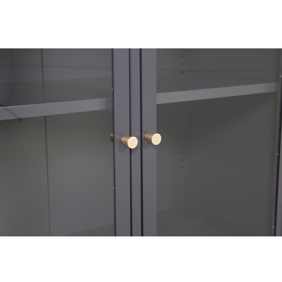 VENTURE DESIGN Bakal skab, m. 2 lger og 1 hylde - lysegr stl