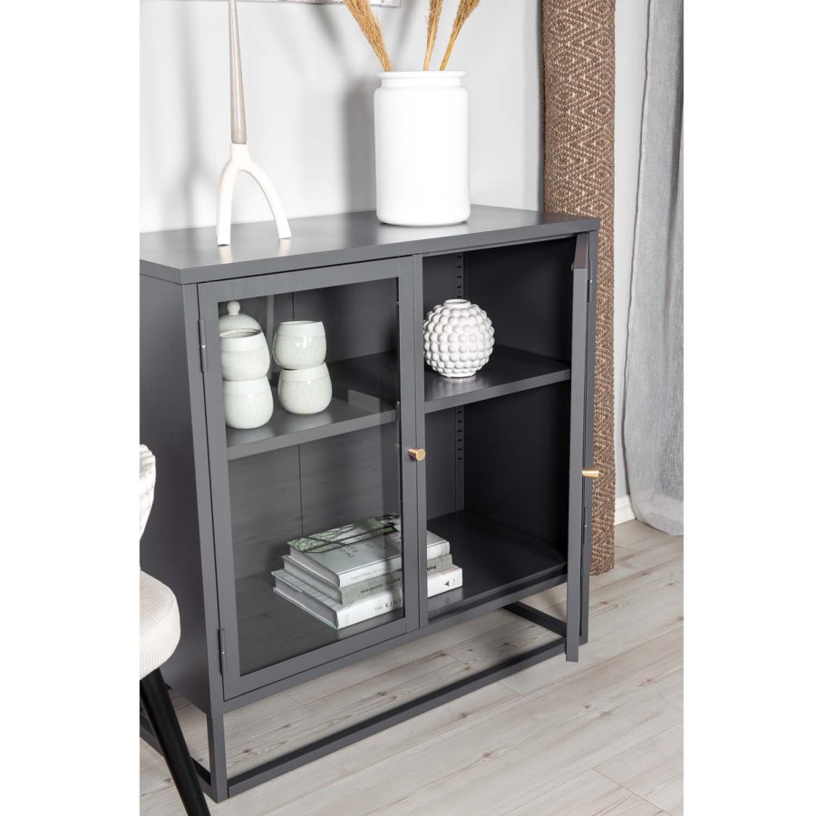 VENTURE DESIGN Bakal skab, m. 2 lger og 1 hylde - lysegr stl