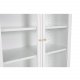 VENTURE DESIGN Bakal vitrineskab, m. 4 lger og 4 hylder - hvid stl