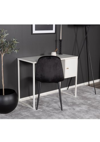 VENTURE DESIGN Bakal skrivebord, m. 1 lge - hvid stl (95x45)