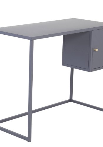 VENTURE DESIGN Bakal skrivebord, m. 1 lge - lysegr stol (95x45)