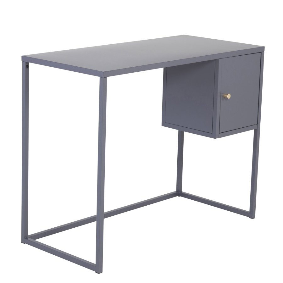 VENTURE DESIGN Bakal skrivebord, m. 1 lge - lysegr stol (95x45)