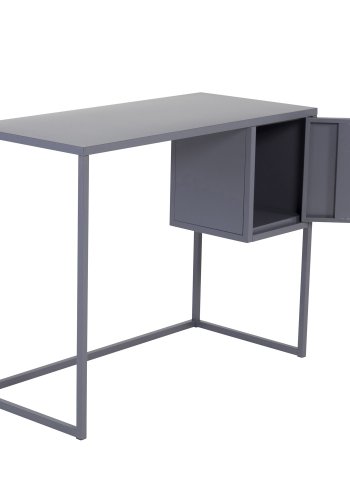 VENTURE DESIGN Bakal skrivebord, m. 1 lge - lysegr stol (95x45)