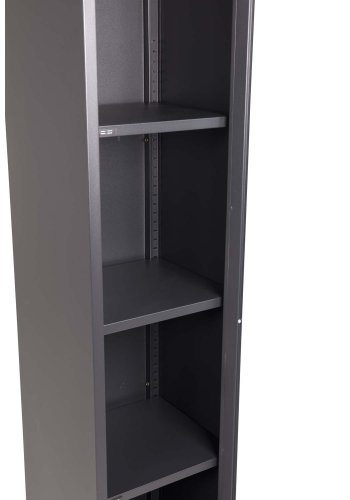 VENTURE DESIGN Acero High skab, m. 1 lge og 3 hylder - sort stl