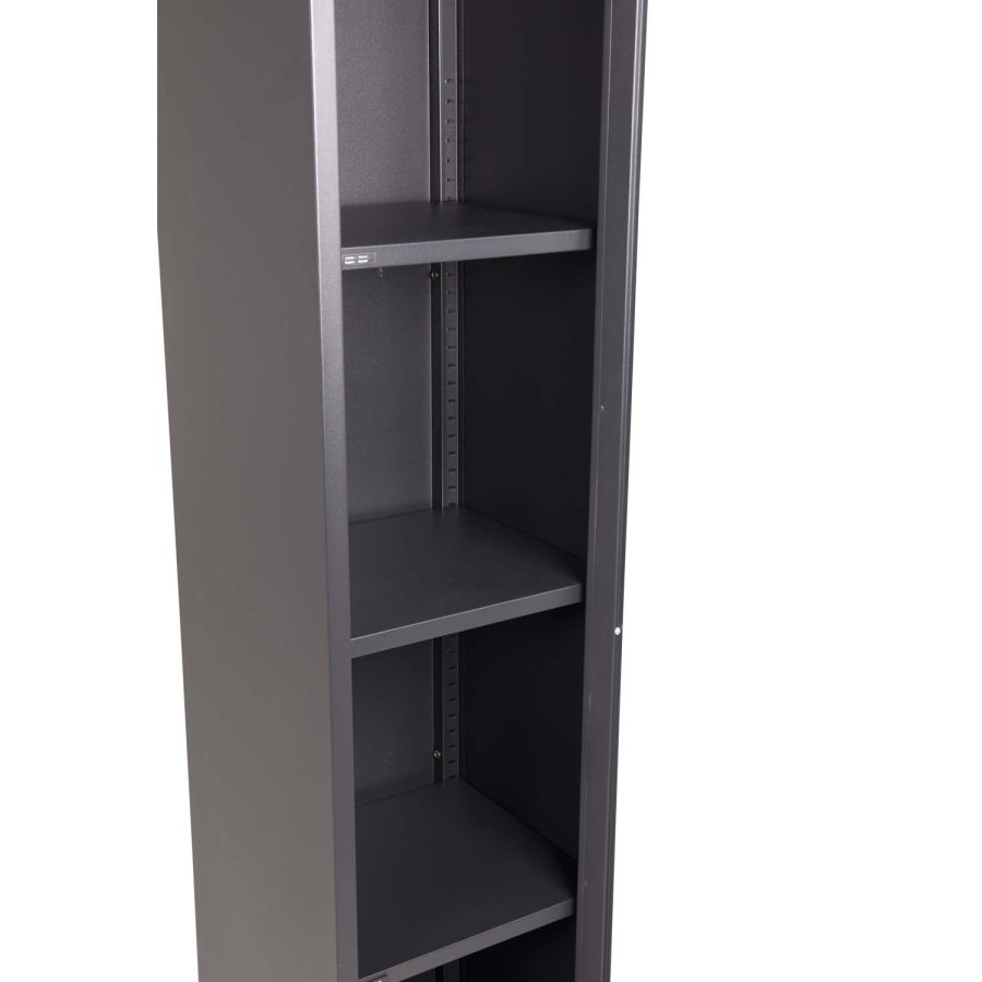 VENTURE DESIGN Acero High skab, m. 1 lge og 3 hylder - sort stl