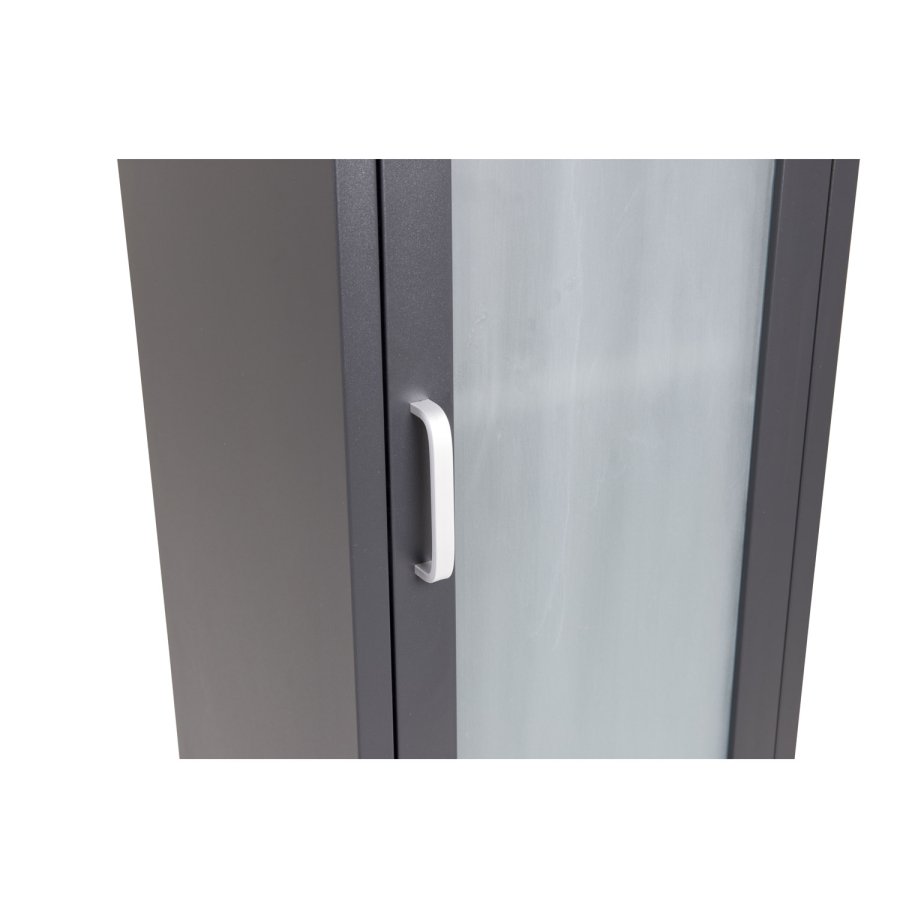 VENTURE DESIGN Acero High skab, m. 1 lge og 3 hylder - sort stl