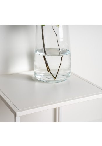 VENTURE DESIGN Staal sidebord - hvid stl