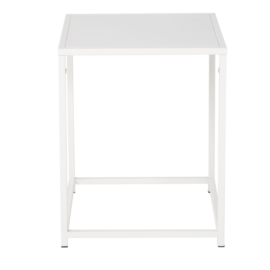 VENTURE DESIGN Staal sidebord - hvid stl