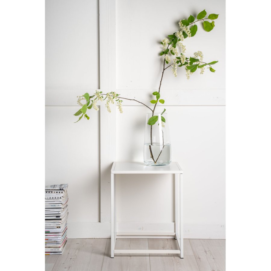 VENTURE DESIGN Staal sidebord - hvid stl