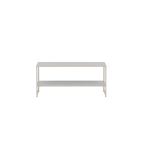VENTURE DESIGN Staal sidebord, m. 1 hylde - beige stl (101,60x43,20)