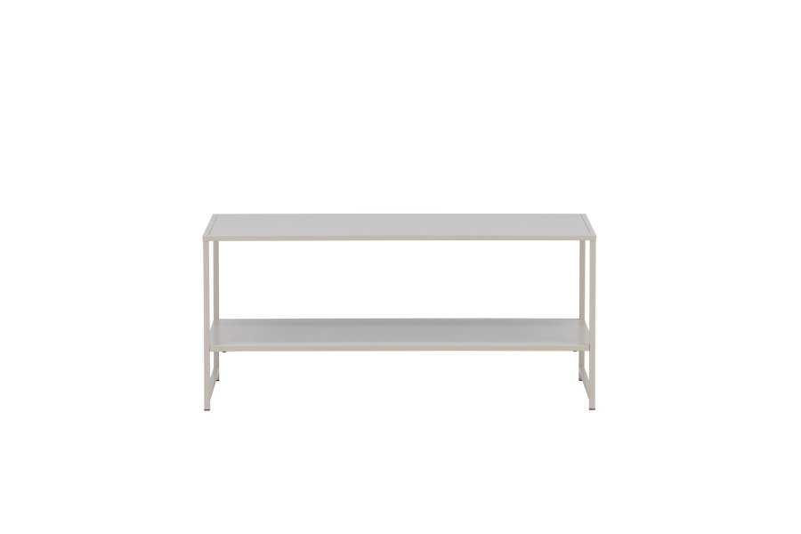 VENTURE DESIGN Staal sidebord, m. 1 hylde - beige stl (101,60x43,20)