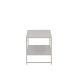 VENTURE DESIGN Staal sidebord, m. 1 hylde - beige stl (101,60x43,20)