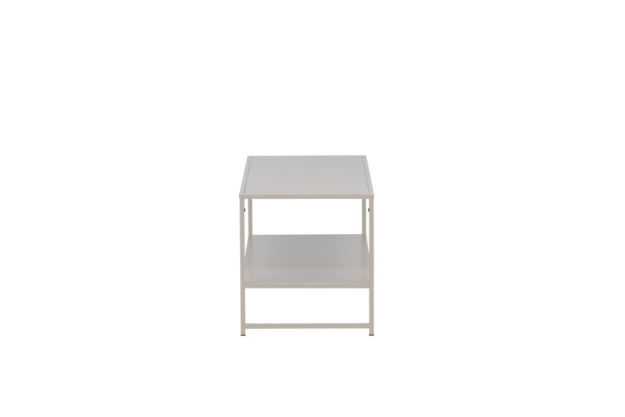 VENTURE DESIGN Staal sidebord, m. 1 hylde - beige stl (101,60x43,20)