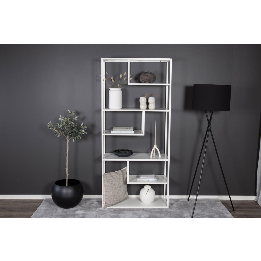 VENTURE DESIGN Staal reol - hvid stl