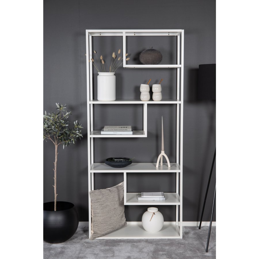 VENTURE DESIGN Staal reol - hvid stl