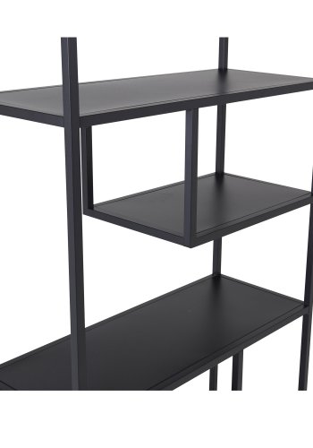 VENTURE DESIGN Staal reol - sort stl