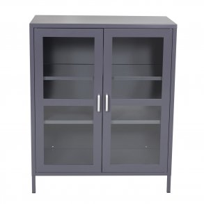 VENTURE DESIGN Acero Low skab, m. 2 lger og 2 hylder - lysegr stl