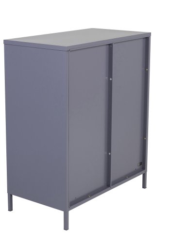 VENTURE DESIGN Acero Low skab, m. 2 lger og 2 hylder - lysegr stl