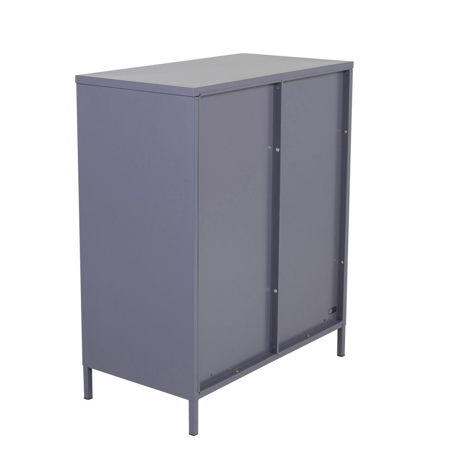 VENTURE DESIGN Acero Low skab, m. 2 lger og 2 hylder - lysegr stl