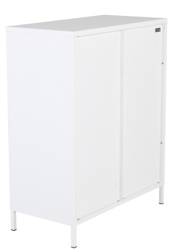 VENTURE DESIGN Bakal Low skab, m. 2 lger og 1 hylde - hvid stl