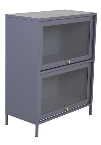 VENTURE DESIGN Bakal Low skab, m. 2 lger og 1 hylde - lysegr stl