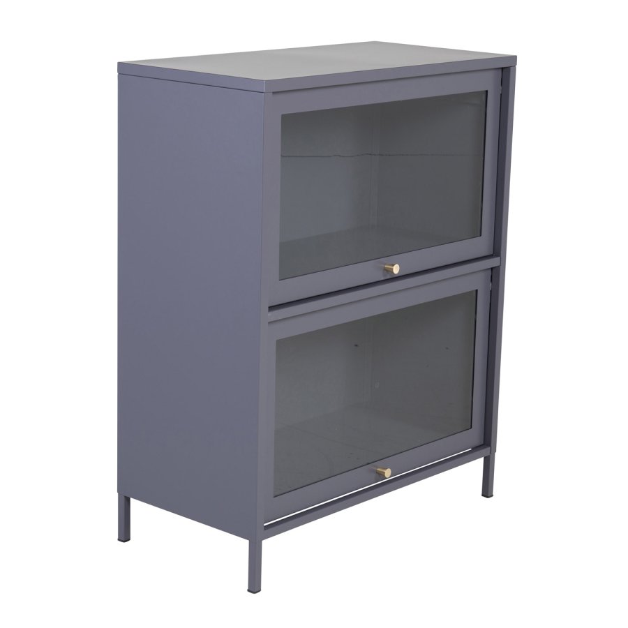 VENTURE DESIGN Bakal Low skab, m. 2 lger og 1 hylde - lysegr stl